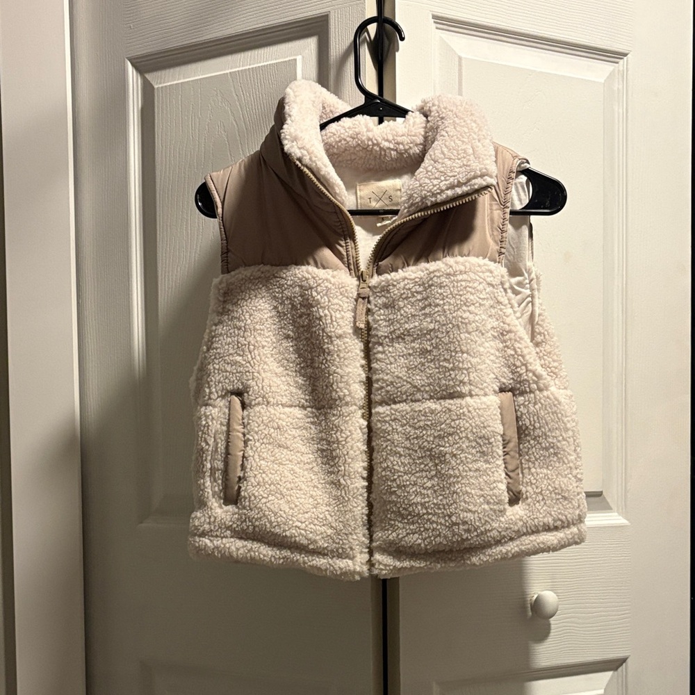 Thread & Supply Cream Sherpa Vest